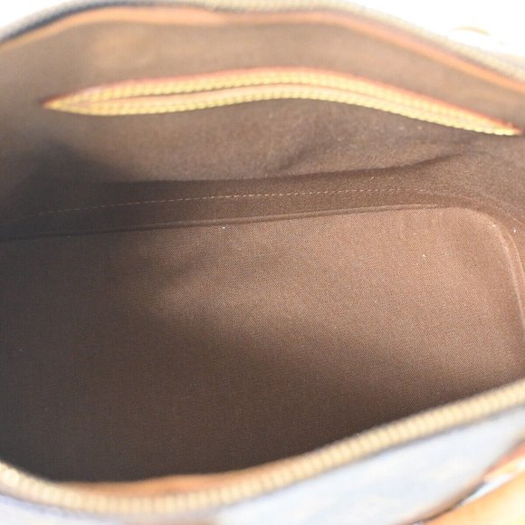 LOUIS VUITTON LV Logo Alma Hand Bag Monogram Leather Brown France M51130 88BX884 - Picture 6 of 15